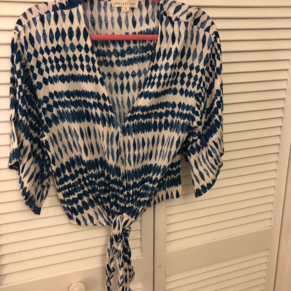 Front knot blouse